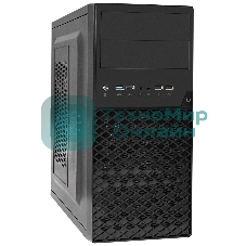 Компьютерный корпус Minitower ExeGate BA-203U-UNS400 (mATX, БП UNS400 с вент. 12см, 3хUSB+1хUSB 3.0, аудио, черный)