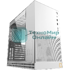 Компьютерный корпус без блока питания Geometric Future Model 4 King Arthur, Midi-Tower, TG, no fans, 2xUSB-A 3.0, 1xUSB 3.2 Type-C, E-ATX, ATX, mATX, mITX белый