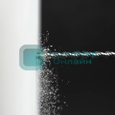 Бур по бетону Denzel двойная спираль, Cobalt W-tip, 12x600 мм, SDS PLUS