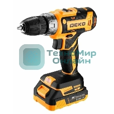 Дрель-шуруповерт Deko DKCD20V, 20 В, 3 Ач, 42 Нм, щеточный