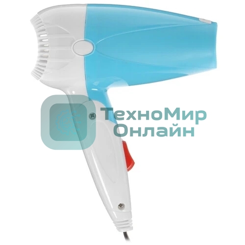 Фен Goodhelper HD-F083 голубой/белый, 800 Вт, компактный