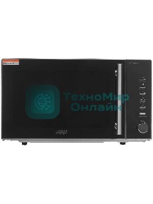 Микроволновая печь CASO MG 20 Menu зеркальный/серебристый, 20 л, 800 Вт, переключатели - кнопки, поворотный механизм