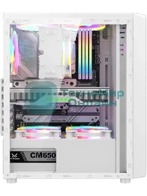 Компьютерный корпус Aerocool/Formula Mana белый без БП ATX 3x120мм 1xUSB 2.0 1xUSB 3.0 audio bott PSU