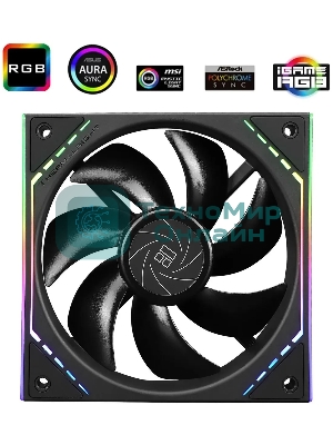 Вентилятор Thermalright TL-M12 ARGB черный 4-pin 23.2dB 175gr Ret