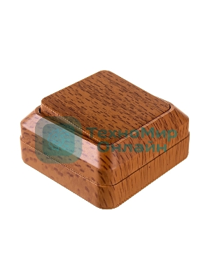 Выключатель Олимп одноклавишный бук