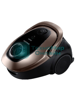 Пылесос Samsung VC20M2589JD/EV золотой/черный, 460/2000 Вт, уборка сухая, пылесборник мешок, 2,5 л