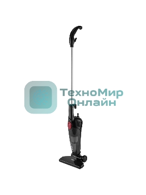 Пылесос вертикальный BBK BV2901 черный/красный, питание от сети, 170 Вт, уборка сухая, пылесборник 0.8 л