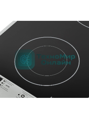 Плита настольная электрическая Hyundai HYC-0103 серебристый/черный стеклокерамика (настольная)