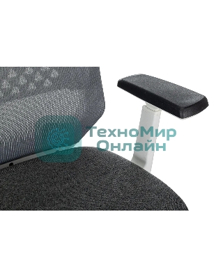 Кресло эргономичное Бюрократ MC-W611N серый TW SQU GR сетка/ткань крестов. пластик пластик белый