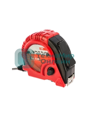 Рулетка Matrix Rubber, 3 м х 16 мм, обрезиненный корпус