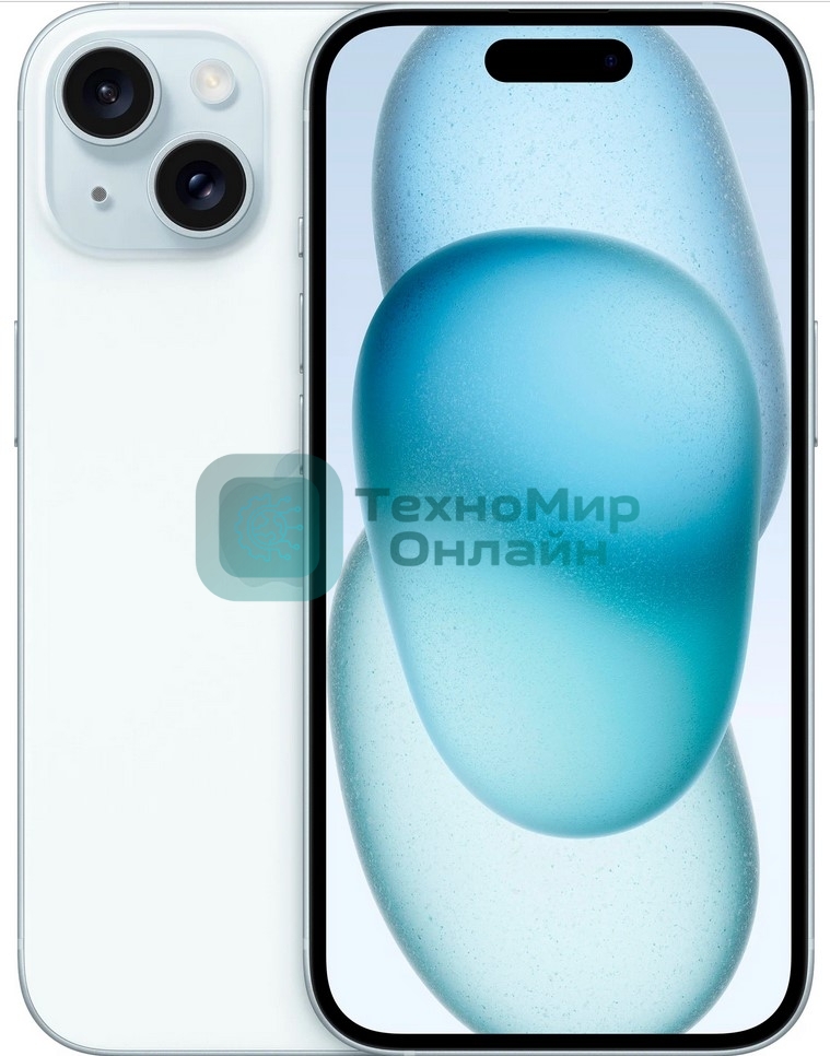 Смартфон Apple iPhone 15, 6/128Gb, голубой