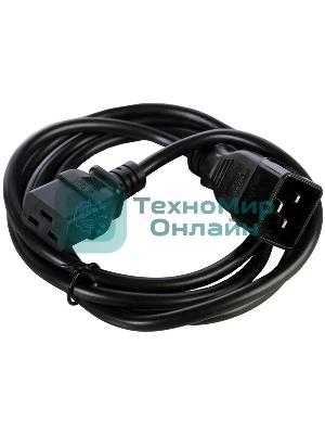 Шнур питания NTSS NTSS-PC19202 C19-C20 проводник.:3x1.5мм2 3м 220/250В 16А черный