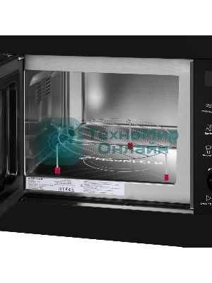 Микроволновая печь встраиваемая Maunfeld JBMO1225FSGb02 черный, 25 л, 900 Вт, переключатели - поворотный механизм/сенсор