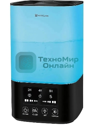 Увлажнитель воздуха Neoclima Vision LED 2.5L черный, 25 м², 2.5 л