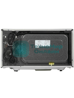 Микроволновая печь CASO MG 25 Ecostyle Ceramic серебристый/черный, 25 л, 900 Вт, переключатели - поворотный механизм
