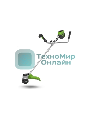 Триммер аккумуляторный Greenworks GD60BCB, 60V, 40 см, бесщеточный с велосипедной ручкой, без АКБ и ЗУ (2108407)