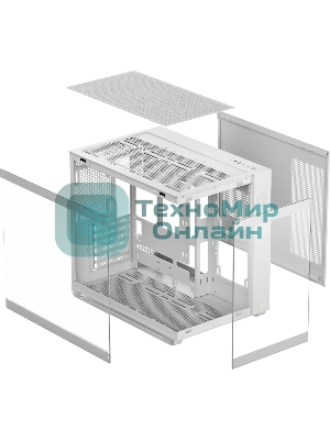 Компьютерный корпус Ocypus Iota C70 WH ARGb ATX/win/белый/6 ARGb fans/no PSU/Tempered Glass