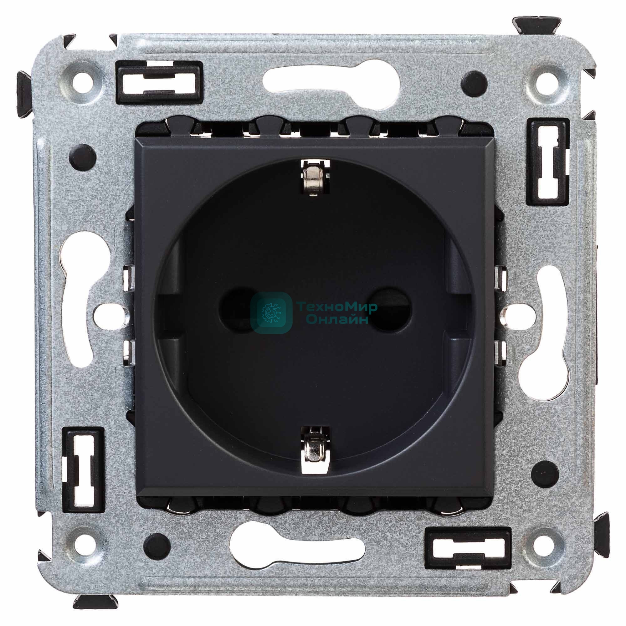 Розетка DKC Avanti 4412003 2P+E со шторками, 