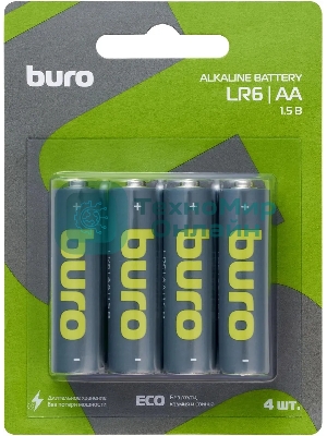 Батарея Buro Alkaline LR6 AA 2900mAh (20шт) коробка