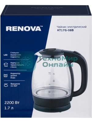 Чайник электрический Renova KT17G-08B