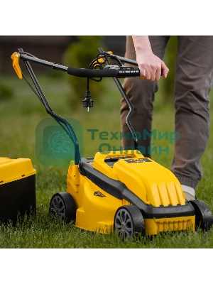 Газонокосилка электрическая Denzel GMC-1200, шир., 32 см, 1200 Вт, 3 уров., травосб. 30 л