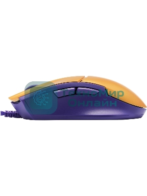Мышь проводная A4Tech Bloody L65 Max желтый/фиолетовый, 12000 dpi, USB, кнопки - 7