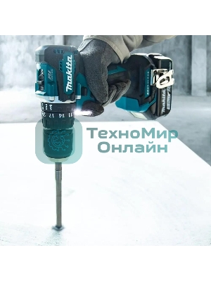 Дрель-шуруповерт Makita DHP487Z, 18 В, 0 Ач, 40 Нм, бесщеточный, ударный