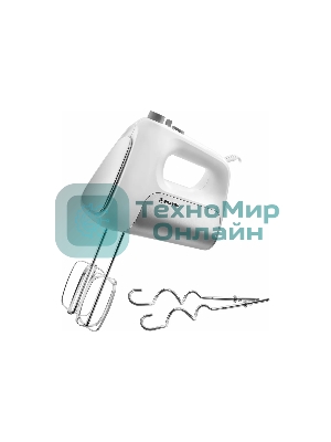 Миксер BRAYER BR1303, 500 Вт, корп.из нерж.стали, 5 режимов, 2 крюка, 2 венчика
