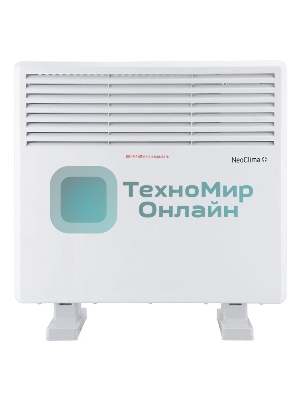 Конвектор электрический Neoclima COMFORTE T 1.0 белый, 1000 Вт, 15 м2, термостат
