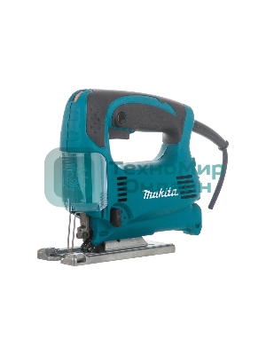 Лобзик электрический Makita 4329KX1 Лобзик,в\рук, 450Вт,500-3100об\м,ход-18мм,рез-65мм,1.9кг,чем,маятн,набор A-86898