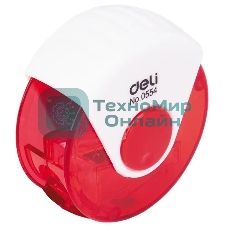 Точилка для карандашей ручная Deli E0554 1 отверстие пластик ассорти европодвес