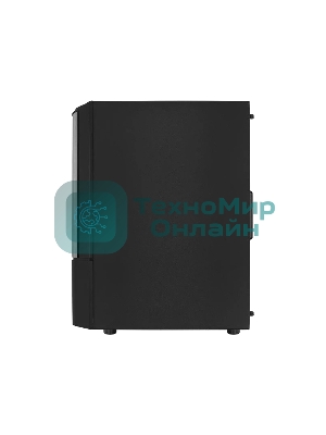 Компьютерный корпус MidTower Aerocool/Formula Quantum-G-BK-v2 черный без Б/п, ATX 3FRGb Fan on front panel