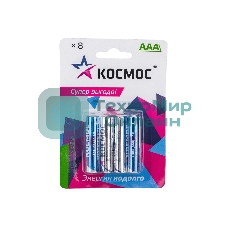 Элемент питания алкалиновый AAA/LR03 BP-8 (блист.8шт) Космос KOCLR03BL8
