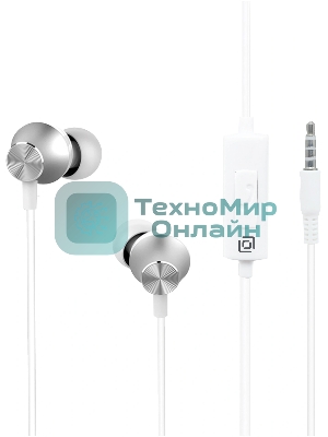 Проводные наушники Oklick HS-S-240 белый, внутриканальные, Jack 3.5 мм