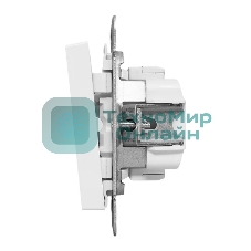 Механизм выключателя EKF UP1-SWW-10 одноклавишный, белый Эпика