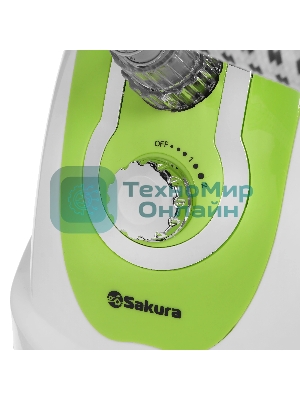 Отпариватель Sakura SA-3903GR белый/зелёный, 1700 Вт, 36 г/мин, 1700 мл