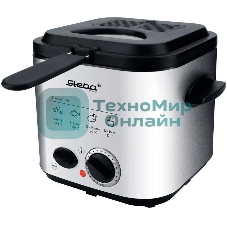 Фритюрница-фондю Steba DF 95 серебристый/чёрный, 840 Вт, 1.2 л, 0.4 кг, антипригарное покрытие