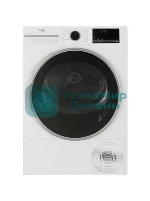 Сушильная машина Beko B3T47239 белый, 7 кг, сушка - тепловой насос, программ - 15, 59.7 x 84.6 x 54.3 см
