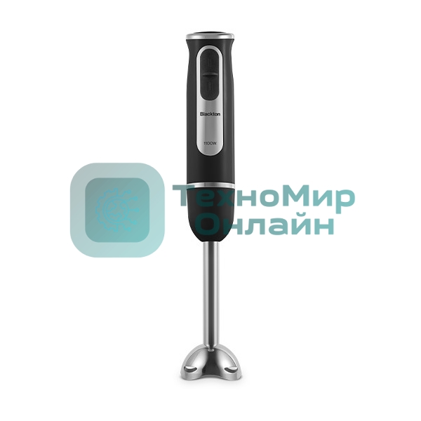 Блендер Blackton Bt HB1030SS черный, 1100 Вт, Регулировка скорости (кол-во): 2 скоростных режима, Тип управления (механический/электронный): Механический, Мерный стакан: Да, Объем мерного стакана, мл: 600 мл, Скорость работы в режиме 