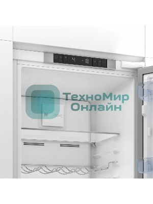 Встраиваемый холодильник Beko BCNA306E3S белый, 2 камеры, 215/69 л., морозилка снизу, No Frost