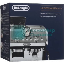 Кофеварка рожковая DeLonghi EC9155.MB серебристый/черный, исп. кофе - зерновой/молотый, 1.7 л, 1400 Вт, 15 Бар