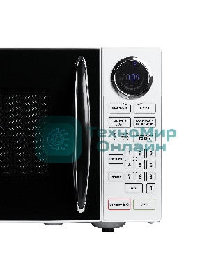 Микроволновая печь BBK 23MWS-916S/BW черный/белый, 23 л, 900 Вт, переключатели - сенсор