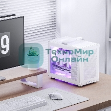 Компьютерный корпус без блока питания JONSBO C6 MAX Handle, Mini-Tower, TG, no fan, 1xUSB-A 3.0 + 1xUSB-C 3.1, mATX, mITX белый