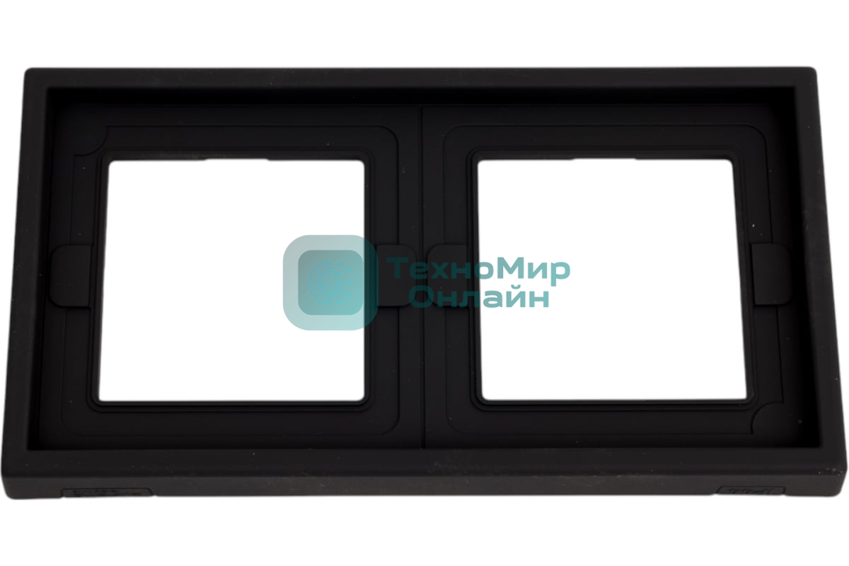 Рамка 2-м ArtGallery IP44 карбон SE GAL441002