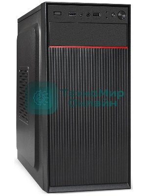 Компьютерный корпус Minitower ExeGate BAA-113-AA500 (mATX, БП AA500 с вент. 8см, 2*USB, аудио, черный)
