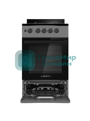 Плита газовая Maunfeld MGC50GEGR08 серый, конфорок 4 шт, духовка 59 л, 50 см x 88 см x 65 см
