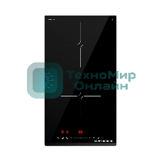 Индукционная варочная панель Kuppersberg ICI 306, High-Tech, индукция, 30 см, 2 зоны нагрева, 9 уровней мощности, inverter, таймер, пауза, Booster, слайдерное управление, черный