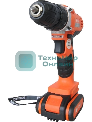 Дрель-шуруповерт СОЮЗ ДШС-12-2К-ПРОМО, 12 В, 1,5 Ач, 30 Нм, щеточный