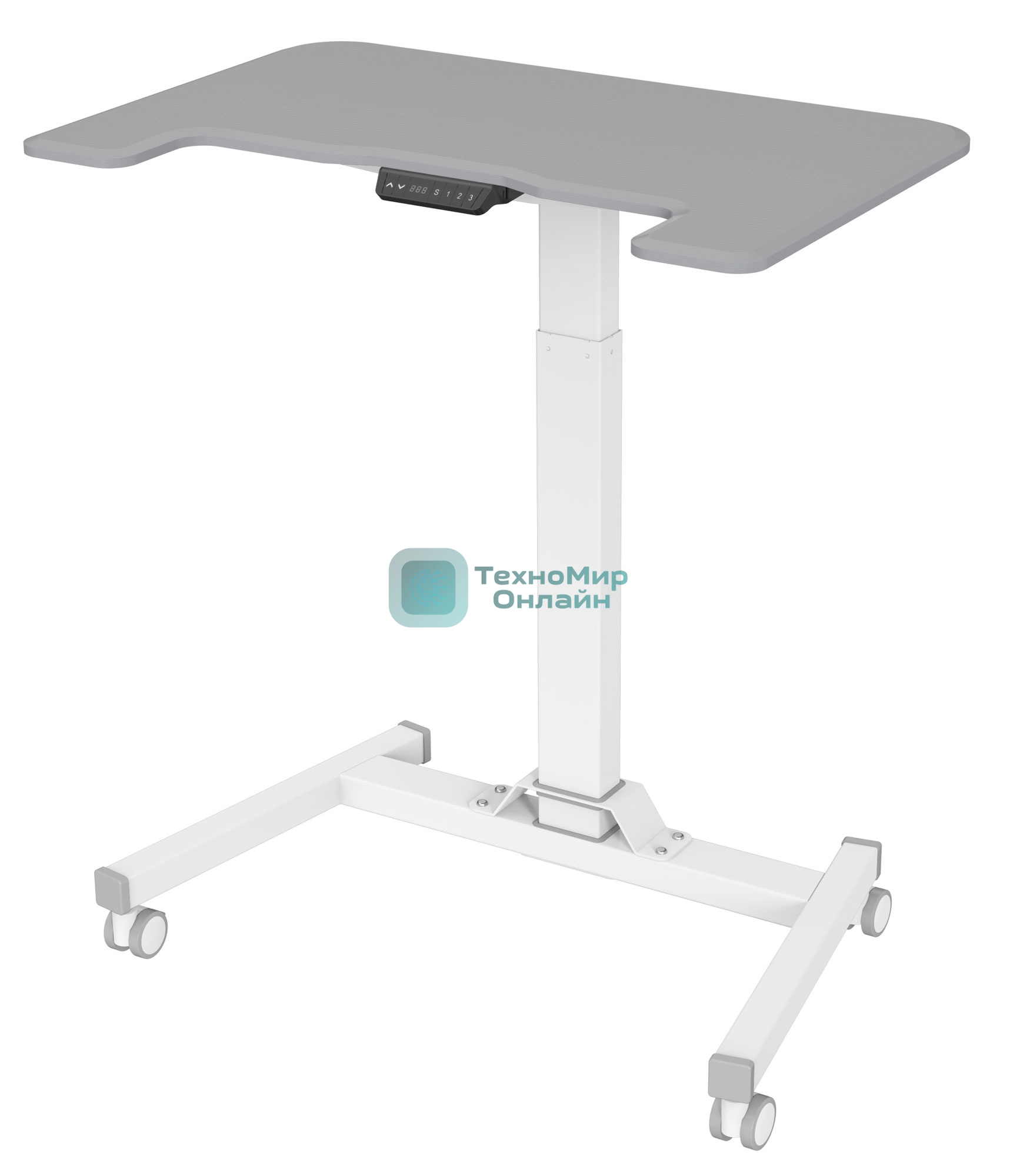 Стол для ноутбука Cactus VM-FDE101 столешница МДФ серый 80x60x123см (CS-FDE101WGY)