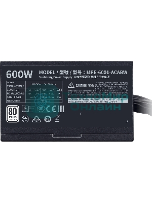 Блок питания COOLER MASTER ATX 600W MPW-6001-ACBW-BEU